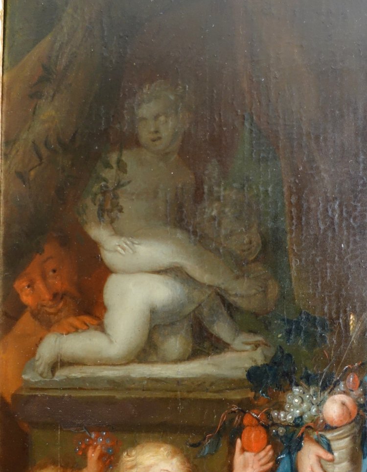 Mattheus Terwesten (attributed to): 18th century Dutch school, HSP - Allegory of abundance