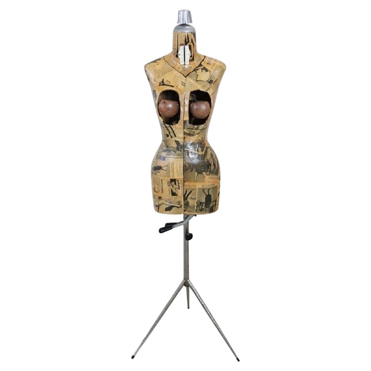 Manichino da sarto Mid-Century regolabile