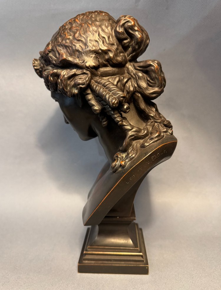 Busto di Arianna in bronzo di L. Oudry éditeur (Bacco, Antinoo)