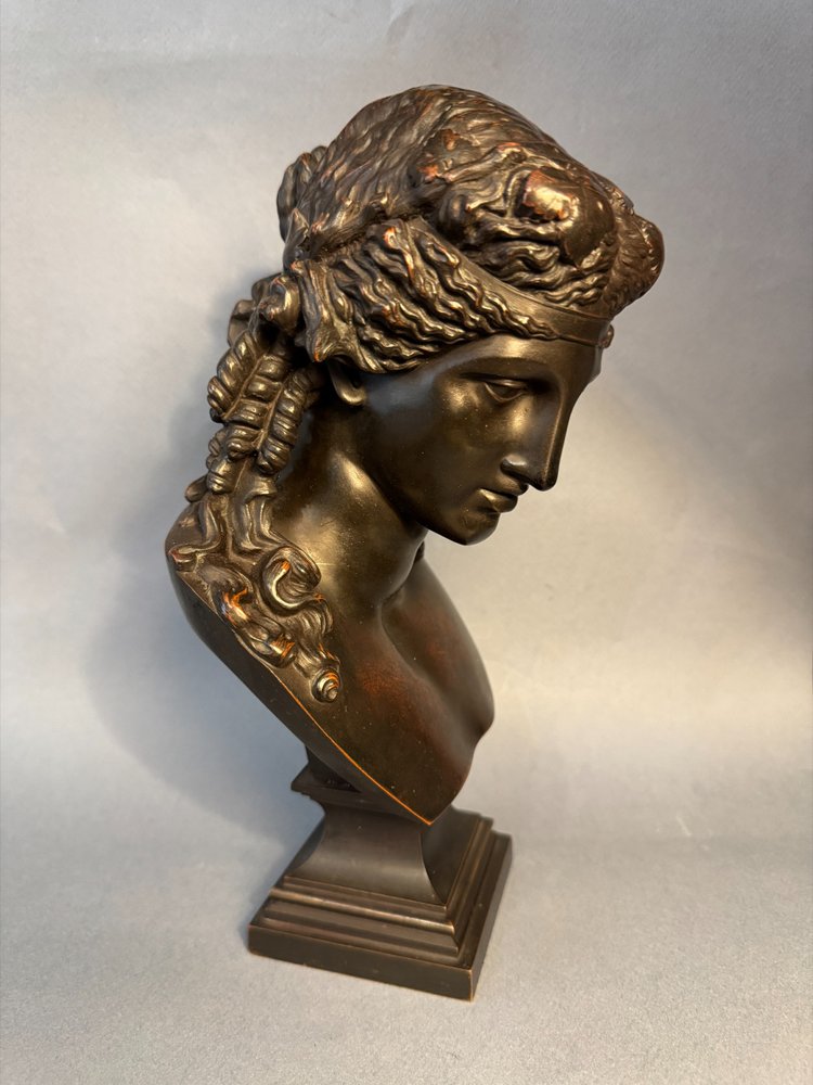 Busto di Arianna in bronzo di L. Oudry éditeur (Bacco, Antinoo)