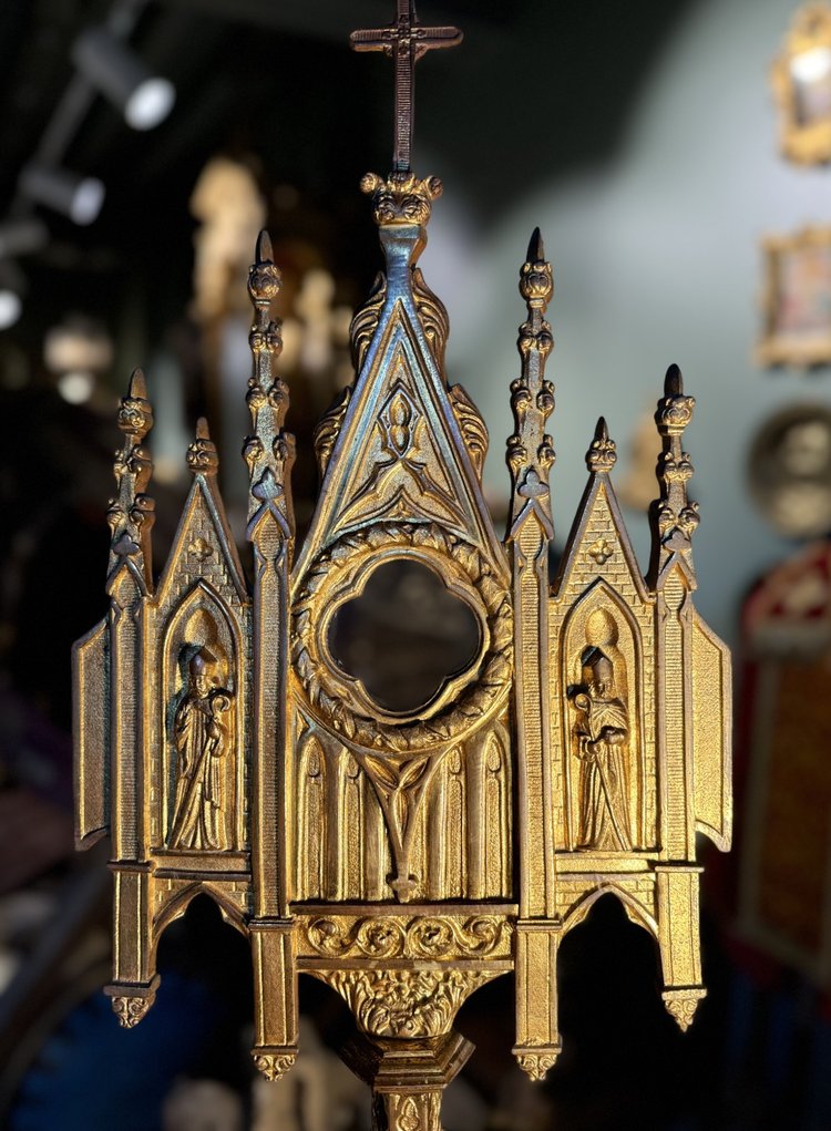 Neo-Gothic Reliquary Monstrance - 19th century