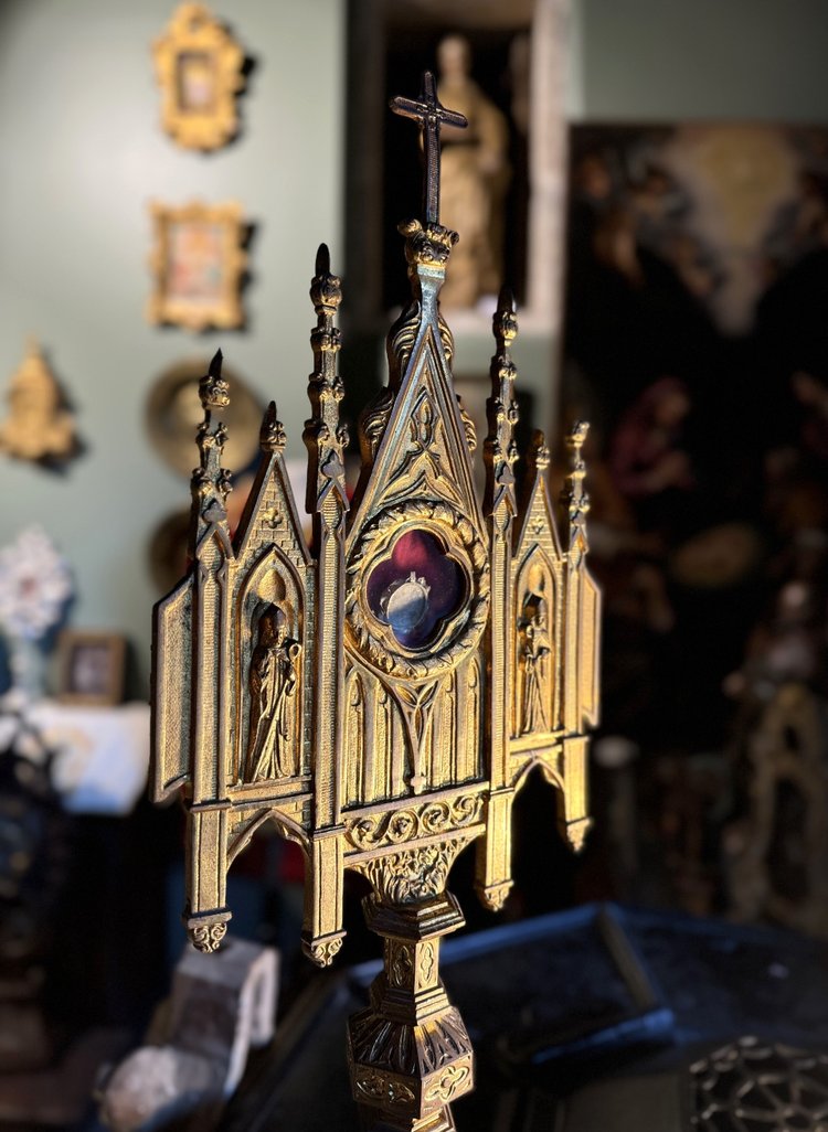 Neo-Gothic Reliquary Monstrance - 19th century