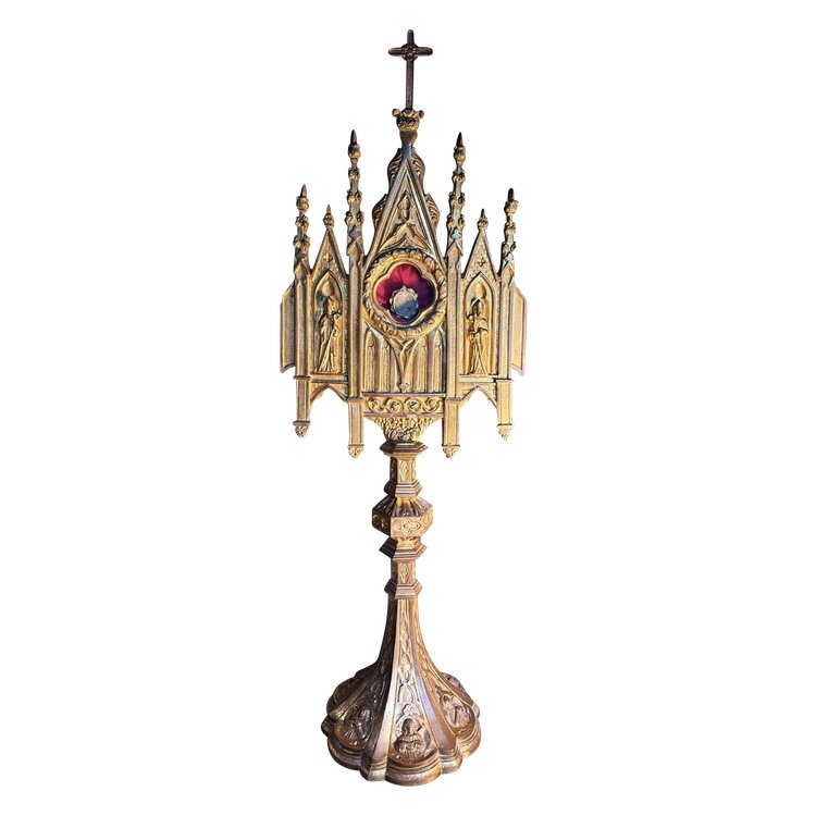 Neo-Gothic Reliquary Monstrance - 19th century