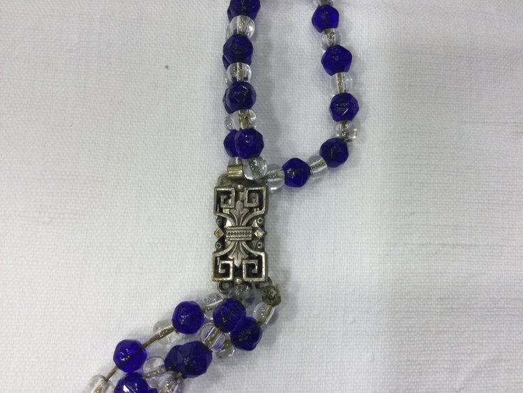 Collier en verre années 30
