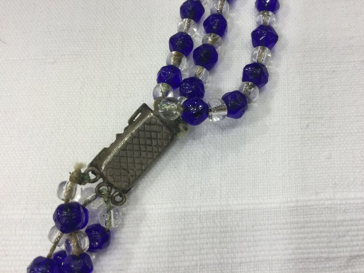 Collier en verre années 30