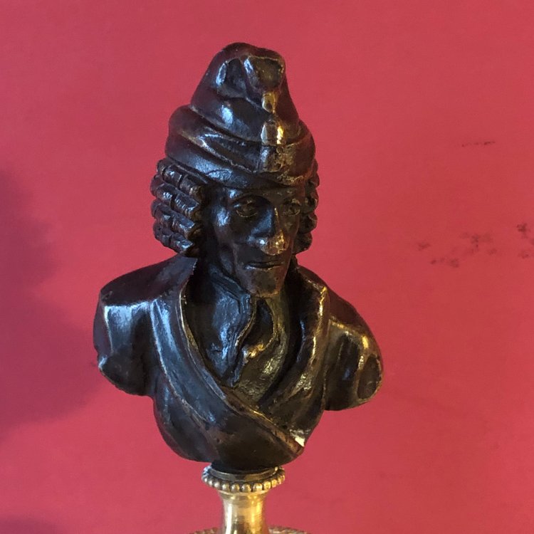 Voltaire e Rousseau, fine XVIII o inizio XIX secolo