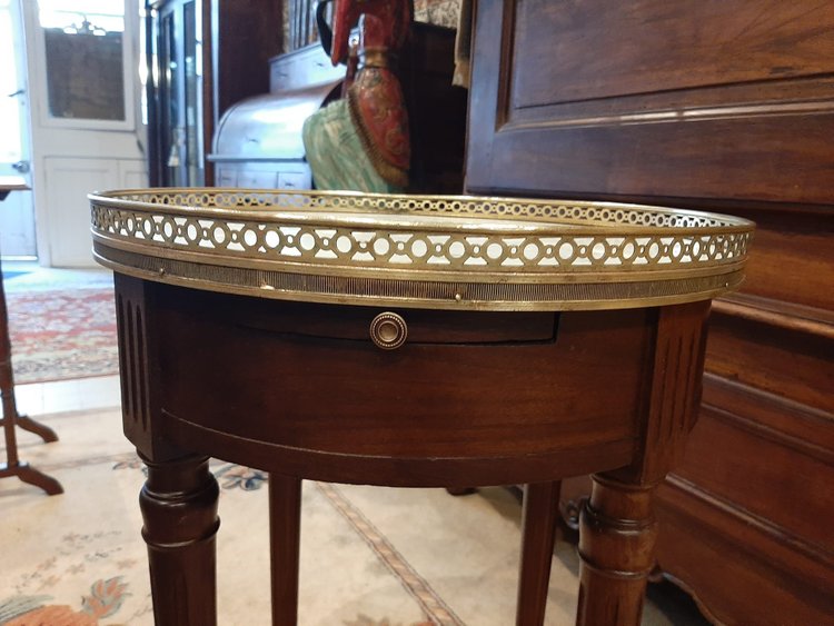 Table Bouillotte Style Louis XVI  en Acajou - XXème siècle