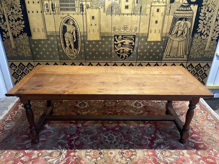 Table de ferme style Louis XIII en chêne