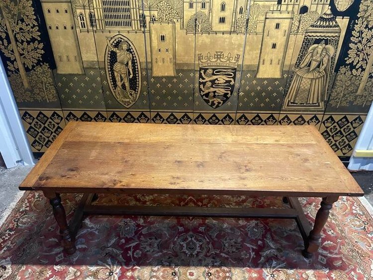 Table de ferme style Louis XIII en chêne
