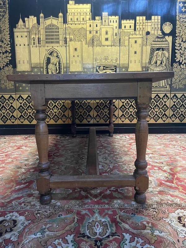 Table de ferme style Louis XIII en chêne