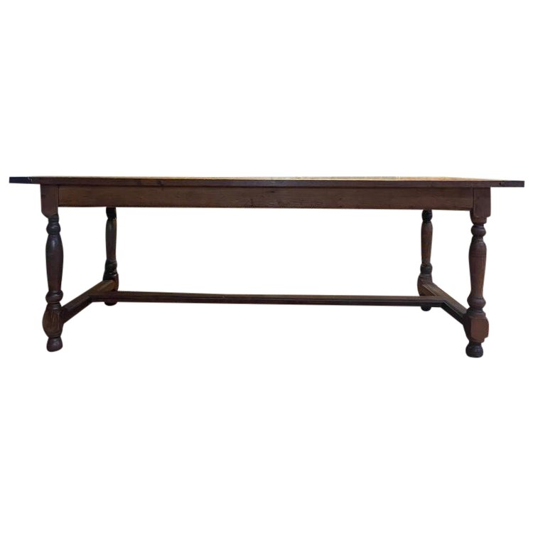 Table de ferme style Louis XIII en chêne