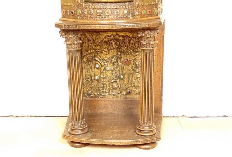 Tabernacle Cuivre Repoussé Saint Germain Orthodoxe Byzantin Croisade XIXème