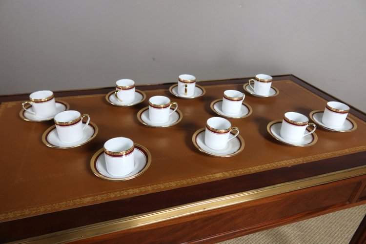 Tasses à café en porcelaine de Limoges