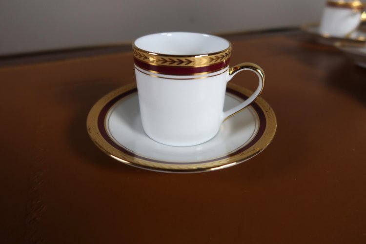Tasses à café en porcelaine de Limoges