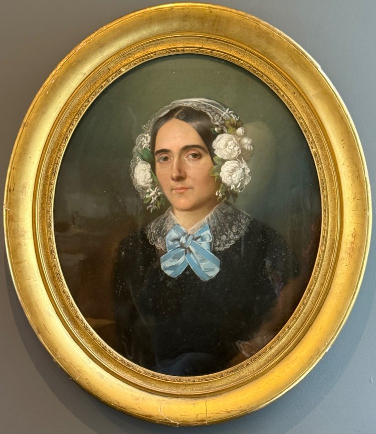 Théodore Fantin - Latour, Pastellporträt einer Frau, signiert (1805 - 1875)