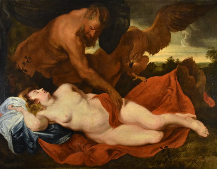 Giove e Antiope, Anthoon van Dyck (Anversa 1599 - Londra 1641) seguace