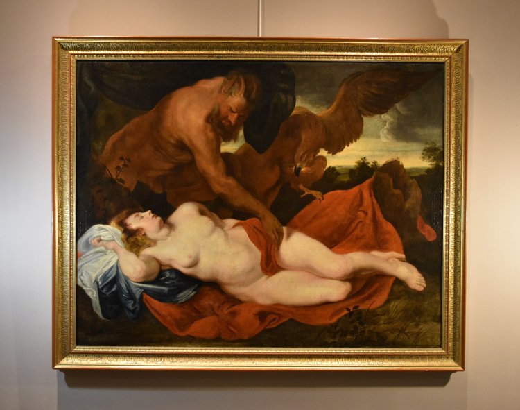 Giove e Antiope, Anthoon van Dyck (Anversa 1599 - Londra 1641) seguace