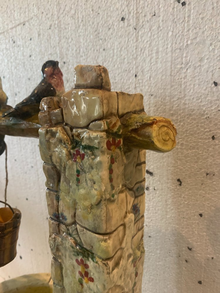 MASSIER DELPHIN Pozzo in ceramica di Vallauris XX secolo