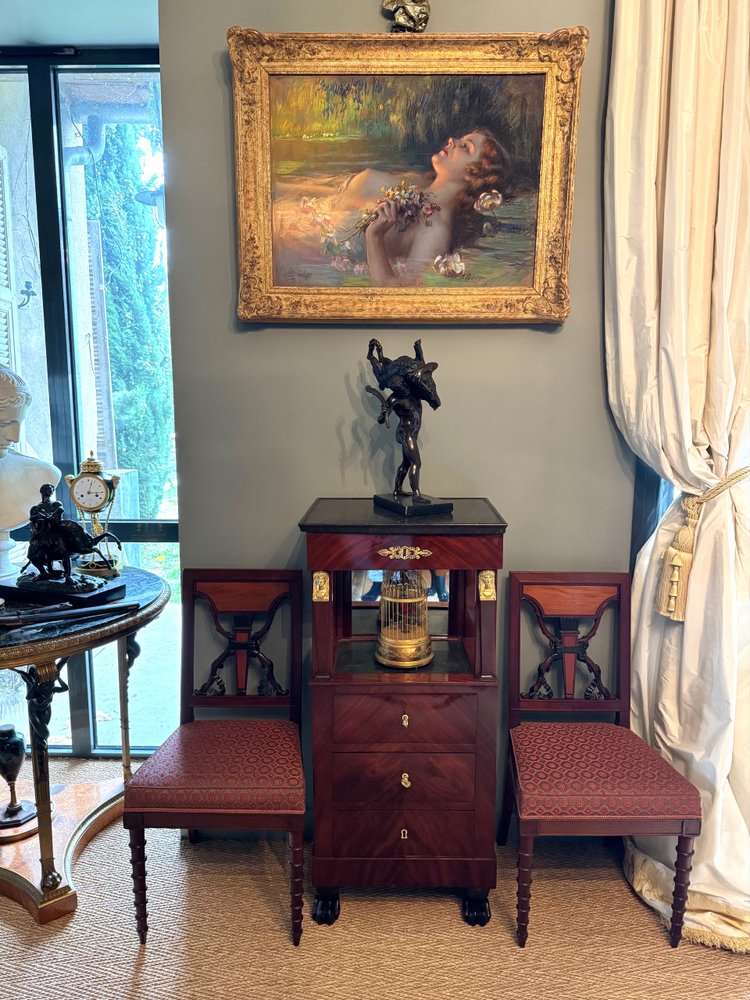Enjolras Delphin, magnificent large signed pastel.