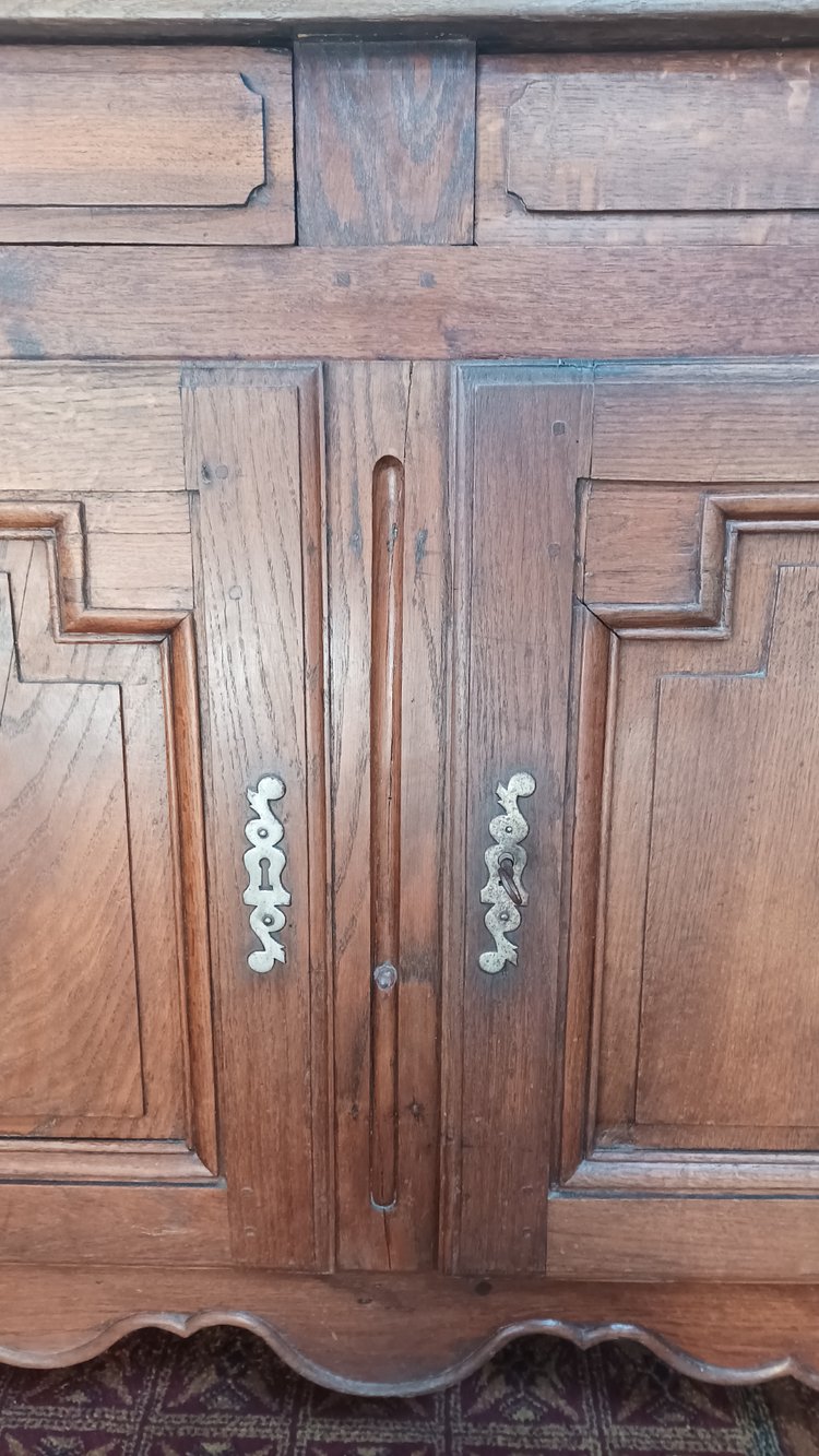 Credenza Luigi XV in rovere