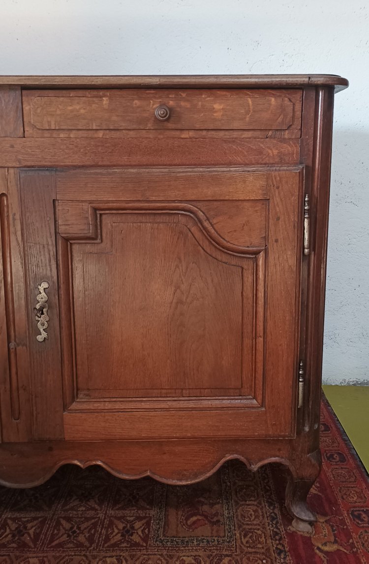 Credenza Luigi XV in rovere