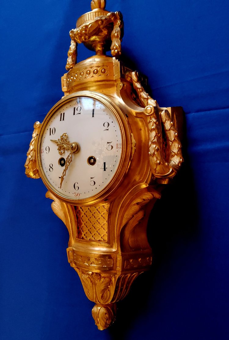 Wall light called alcove in gilded bronze in the Transition style Louis XV Louis XVI 19th century