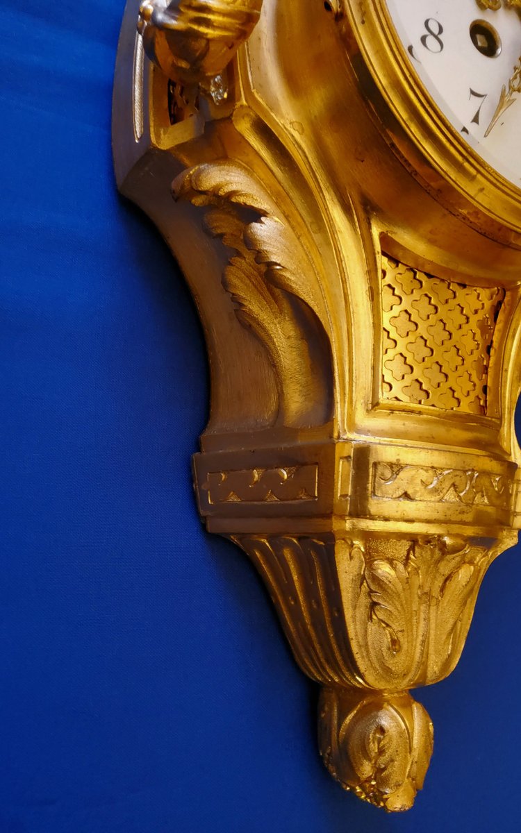 Wall light called alcove in gilded bronze in the Transition style Louis XV Louis XVI 19th century