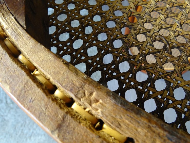 Sedia Thonet N°17, 1865 circa color ciliegio chellac-etichetta 1a -