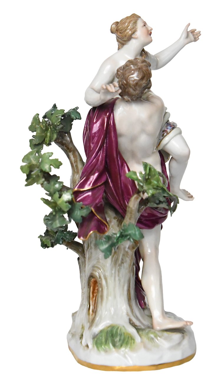 Meissener Porzellangruppe mit Darstellung der Entführung der Sabine, Modell 990 