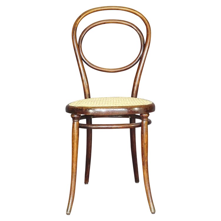 Sedia Thonet N°10, 1870 circa, decoro in palissandro