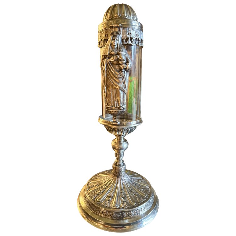 Monstrance Reliquary and its Glass Cylinder – 18th Century