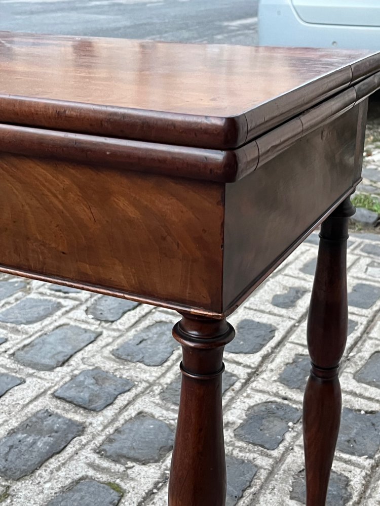 Mahogany game table from the mid-19th century