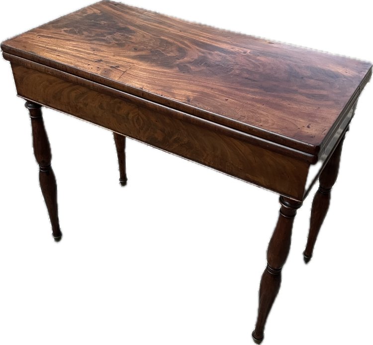 Mahogany game table from the mid-19th century