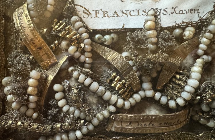 Tableau Reliquaire à La Gloire De Saint François Xavier – XVIIIe 