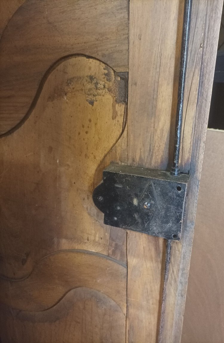 Transition period walnut cabinet