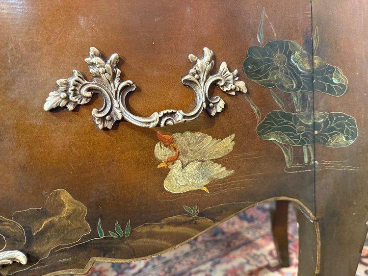 LOUIS XV CHINA LACQUER CHEST OF DRAWERS