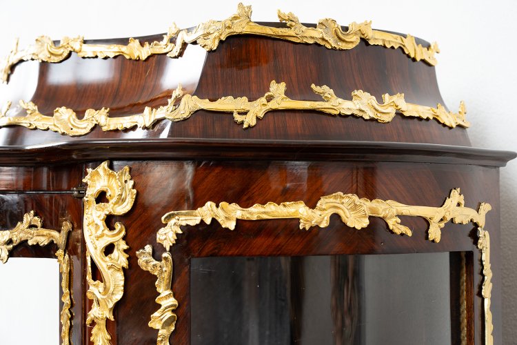 Vitrine Ancienne Française Napoléon III, époque 19ème Siècle.