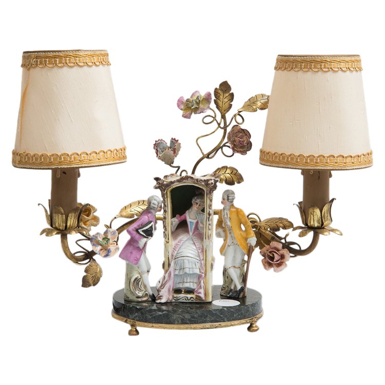 Antike Lampe Napoleon III, Anfang des 20. Jahrhunderts.france