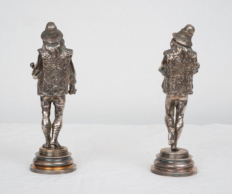 Coppia di sculture antiche di Napoleone III del XIX secolo.