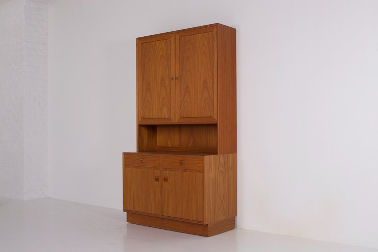 Erik Brouer Two-Body Danish Teak Buffet