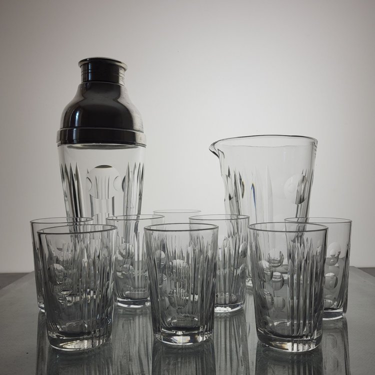 Sèvres crystal cocktail service 1960's