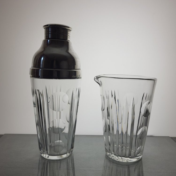 Sèvres crystal cocktail service 1960's