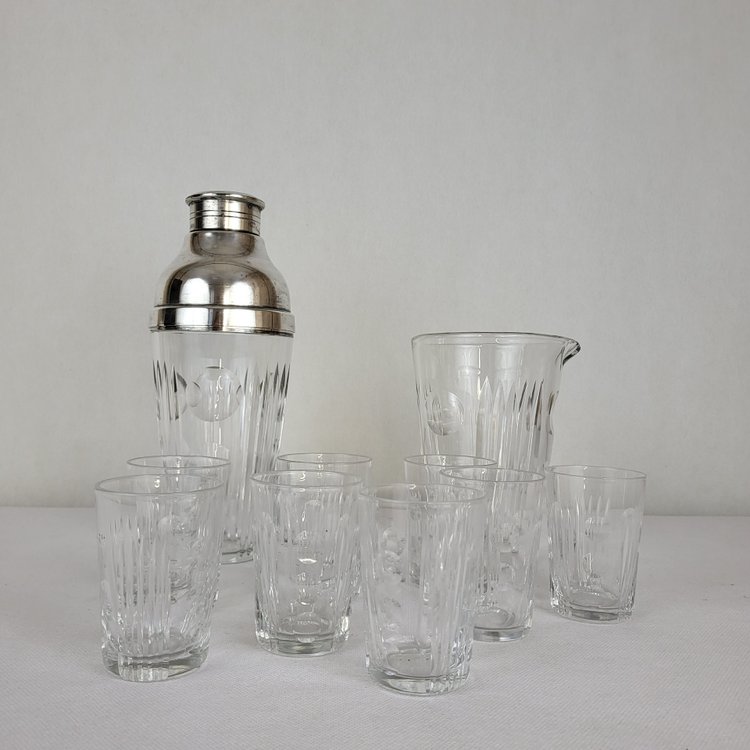 Sèvres crystal cocktail service 1960's