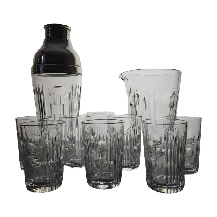 Sèvres crystal cocktail service 1960's