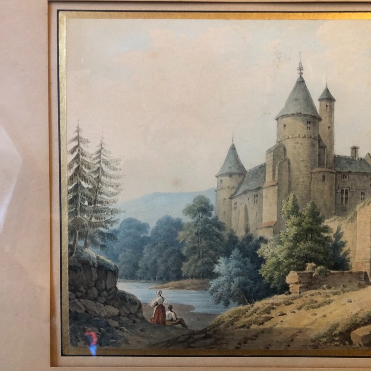 Landschaften mit Schlössern, Romantische Schule, Mitte des 19. Jahrhunderts