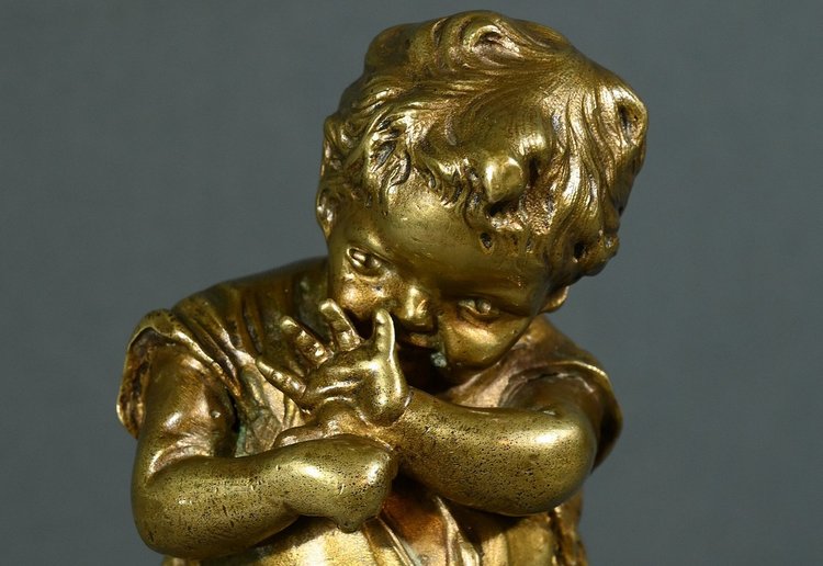 Scultura in bronzo dorato dopo J.Clara - Prima parte del XX secolo