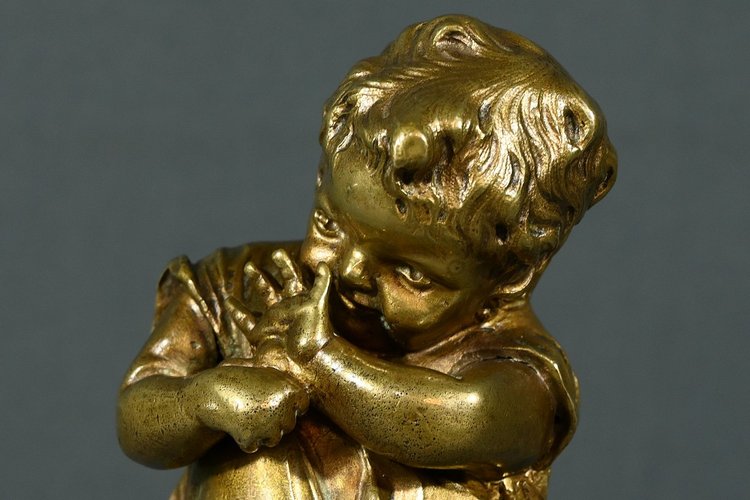 Scultura in bronzo dorato dopo J.Clara - Prima parte del XX secolo