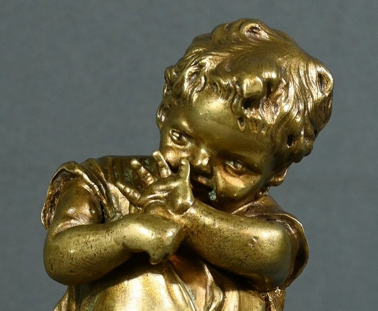 Scultura in bronzo dorato dopo J.Clara - Prima parte del XX secolo