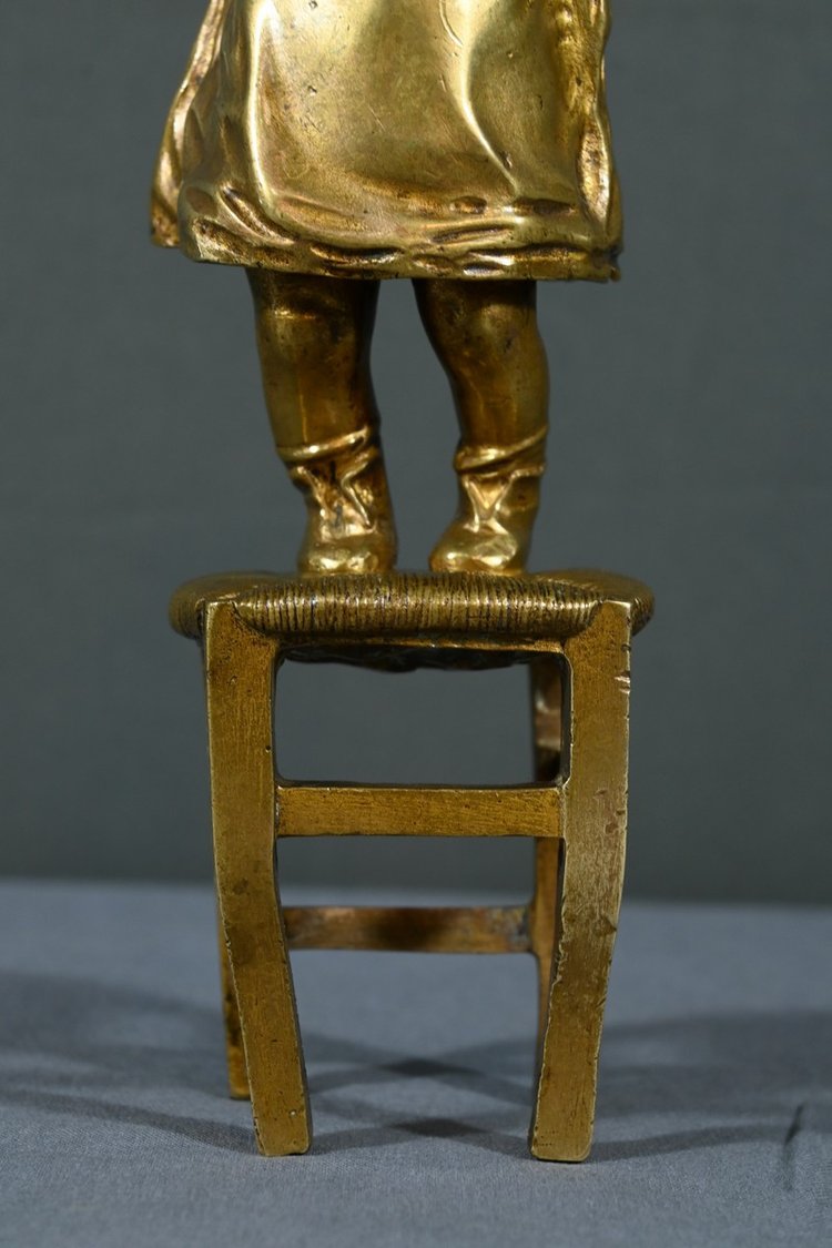 Scultura in bronzo dorato dopo J.Clara - Prima parte del XX secolo