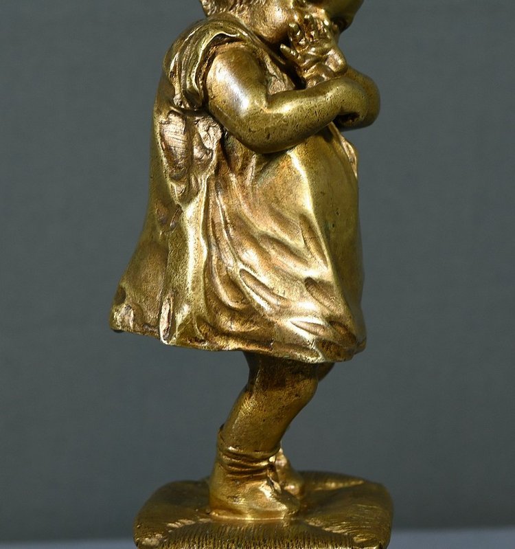 Scultura in bronzo dorato dopo J.Clara - Prima parte del XX secolo